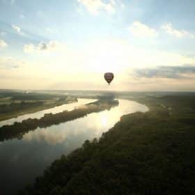 La Loire vue du ciel